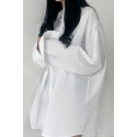 Solid Drop Shoulder Oversized Shirt