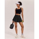 Womens Tennis Skirt Pleated Athletic Skirts with Pockets Shorts High Waisted Golf Skort for Workout Pickleball