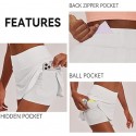 Pleated Tennis Skirts for Women with Short Pockets High Waisted Athletic Golf Skort Workout Pickleball Mini Skirt