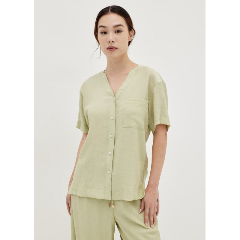 Notch Neck Lounge Shirt