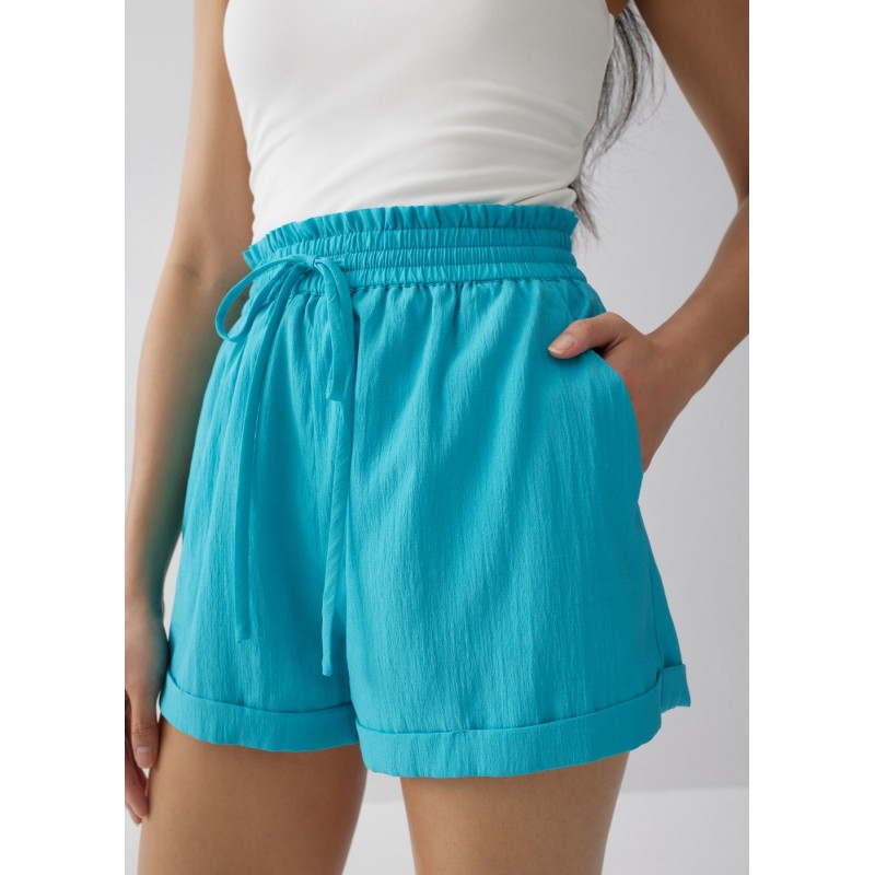 Elastic Drawstring Shorts