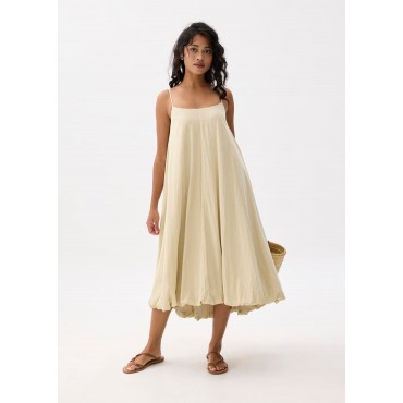 Neck Bubble Midaxi Dress