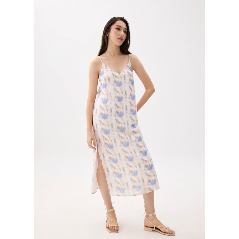 V-neck Column Midaxi Dress