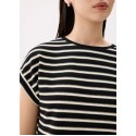 Striped Jersey Shift Mini Dress