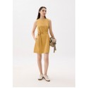 Round Neck Shift Mini Dress