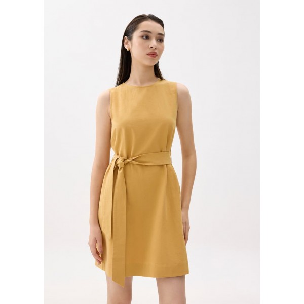 Round Neck Shift Mini Dress