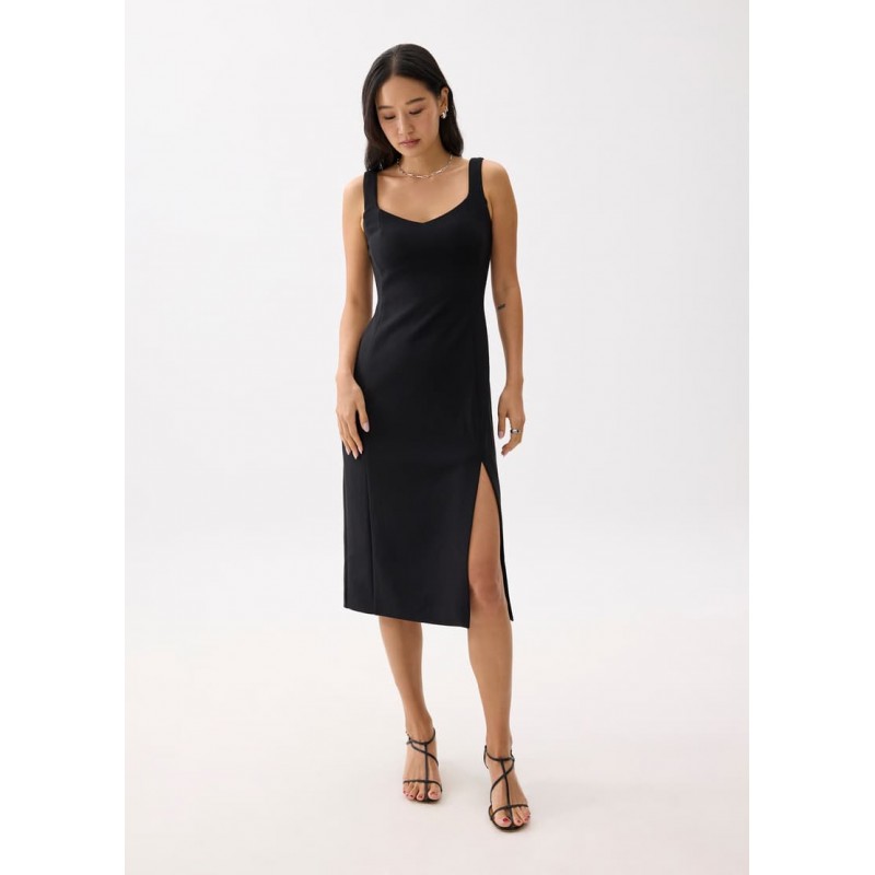 Padded Bodycon Midi Dress