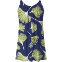 Funny Ginkgo Leaves Print Sundress Women 2024 Summer Casual Sleeveless Tunic Mini Dress Trendy Loose Tank Dresses